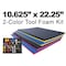 5S Supplies Tool Box Foam Insert 2 Color 10.625in x 22.25in Black Top / Red Bottom TSF-1022-BLKRD - alternate 4